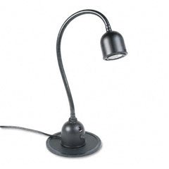 Electrix Illumination 6000-BK Zoom-in halogen desk lamp - 27 reach flexible arm - black