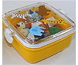tomo tomo Zebra Bear Elephant giraffe Yellow bento Box-Japanese kawaii cute kitchen