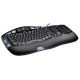 Childrens Toyshop  Electronics : Logitech Desktop Wave Cordless Ergonomic Keyboard & Mouse [RF, USB, Black]