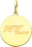 14K Gold NFL New York Jets Charm