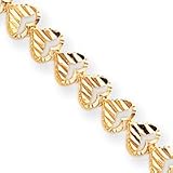 10k Heart Bracelet