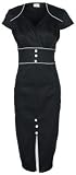 NEW CLASSIC BLACK VINTAGE 1940′s 1950′s PINUP PENCIL WIGGLE DRESS
