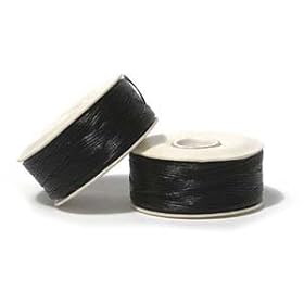 NYMO Nylon Beading Thread Size B for Delica Beads "Black" 72YD (66 Meters)