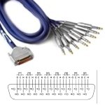 LYNX WLDAJ/N DSUB DB25 25-Pin to 8 x Neutrik Stereo / Balanced TRS Jack Audio Wiring Loom (3.0M)