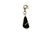 Monili sterling silver Black drop charm
