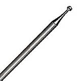 Foredom Plated Diamond Point, Ball, Medium, 1.8mm Diameter, 3/32" Shank, Grey
