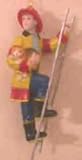 Fireman on Ladder with Cat Ornament