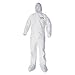 KleenGuard A40 Elastic-Cuff, Ankle, Hood & Boot Coveralls, White, 4X-Large, 25/Carton