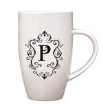 Regal Monogram Tapered Coffee Mug - P