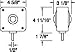 Truck-Lite Dual Face Turn Signal Vertical Mount, Bulb Replaceable 4800