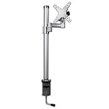 13- 24 LCD/TV Height Adjustable Double-Arm Desk Mount (Silver)