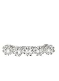 Floral Motif Rhinestone Hairclip