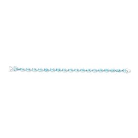 Sterling Silver Blue Topaz Bracelet by A Great Jewelry Co.