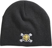 Finis Cross Bones Beanie Skull Cap Black 615009101