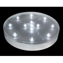 E-Luminator Light Base 8-Inch Battery Operated 13 White LED Lights LBW8 19510 by Acolyte