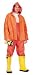 3 Pc. PVC Heavy Duty Orange Rainsuit, Large