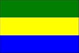 3 x 5 Feet Gabon Poly - indoor International Flag Made in US.