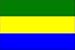 3 x 5 Feet Gabon Poly - indoor International Flag Made in US.