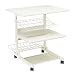 Laser/Dot Matrix Double Printer Stand, 30w x 38d x 33h, Gray