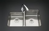 KOHLER K-3177-L-NA Undertone Large/Medium Undercounter Kitchen Sink
