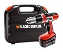 Black & Decker 14.4 V Cordless Drill with 2 Batteries and Kit Box