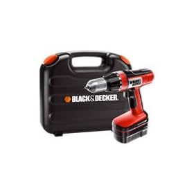 Black & Decker 14.4 V Cordless Drill with 2 Batteries and Kit Box