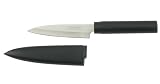 Kotobuki Fruit Knife with Wood Cover, Black