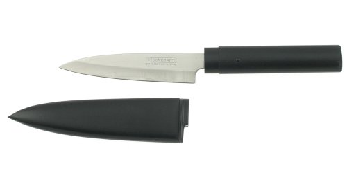 Kotobuki Fruit Knife with Wood Cover, Black
