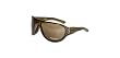 Yves Saint Laurent sunglasses with case, Kaki frame with kaki lens (style 2, rounded frame)