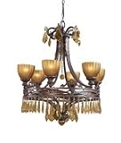 Crystorama 6946-ES-GT-MWP Voltaire 6 - Light Chandelier in Espresso - 6946-ES,Go