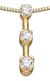 1/6ctw 3-Stone Diamond Pendant