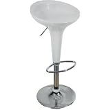 Bombo Stool Modern BarStool - White (Set of 2)