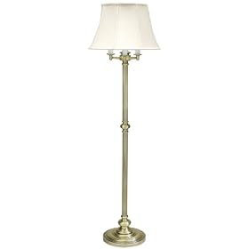 603 Newport Collection Antique Brass Floor Lamp by House of Troy