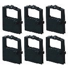 Compatible Okidata OKI 52104001 Dot Matrix Printer Ribbon - 6pk
