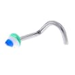 Green Blue SWIRL CONE Nose Ring