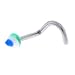 Green Blue Swirl Cone Nose Ring