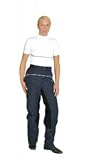 Regenhose aus Nylon mit Gummistegen blau Gr.M -Pfiff-