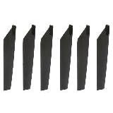 EK1-0313 Plastic Blade B, 3 Sets (6 pieces) for E-SKY LAMA V4, 9081 and other helicopters by Tenergy