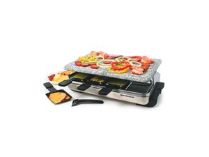 Swissmar KF-77081 8-Person Stelvio Raclette Party Grill with Granite Stone by Swissmar