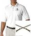 All Products : Men's polo shirt with embroidered image of: crossed kentucky rifles