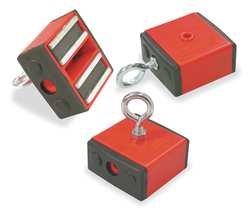Industrial Grade 6YA69 Magnet Assembly, 100 Lb, 2 7/16 In L