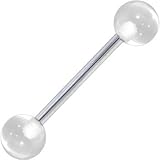 COOL CLEAR Barbell Tongue Ring