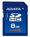 A-DATA 8 GB SDHC Class 4 Flash Memory Card for Hp cell phone