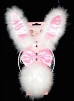 Childrens Toyshop  Toys : Hen Night Bunny Girl Playset in Pink Satin and Marabou
