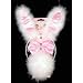 Hen Night Bunny Girl Playset in Pink Satin and Marabou