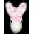 Hen Night Bunny Girl Playset in Pink Satin and Marabou