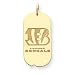 bengal48  - 14K Cincinnati Bengals Large Dog Tag Initial and