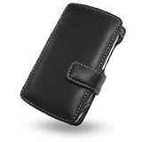 Premium Soft Black Horizontal Leather Pouch Carry Case With Belt Clip / Belt Loop For Apple iPhone Sold By TopDeals888