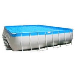 9' x 17' x 48'' Rectangular Type Above Ground Portable Swimming Pool With Free Shipping, 1 Hp Pump, Filter & Ladder