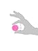 Longzang Swing Baby Fondant Silicone Sugar Craft Mold, Mini, Pink